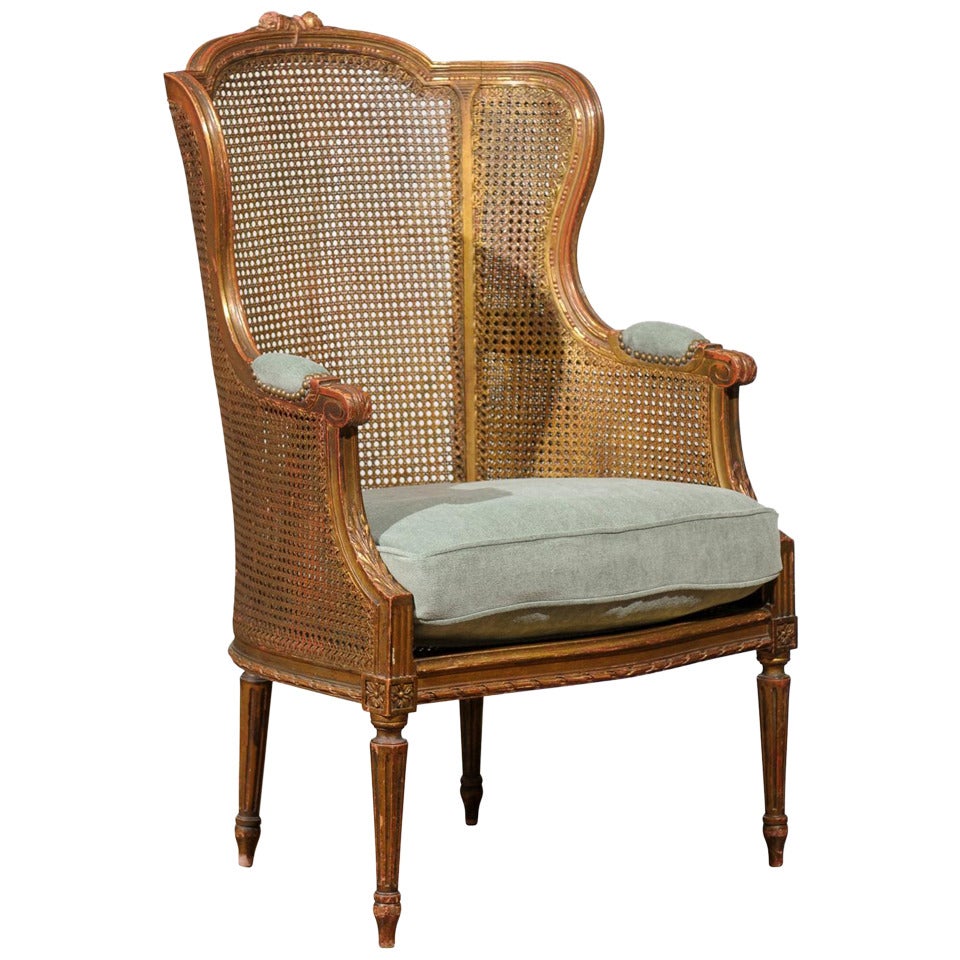 Louis XVI Caned Chair with Double Caned Sides