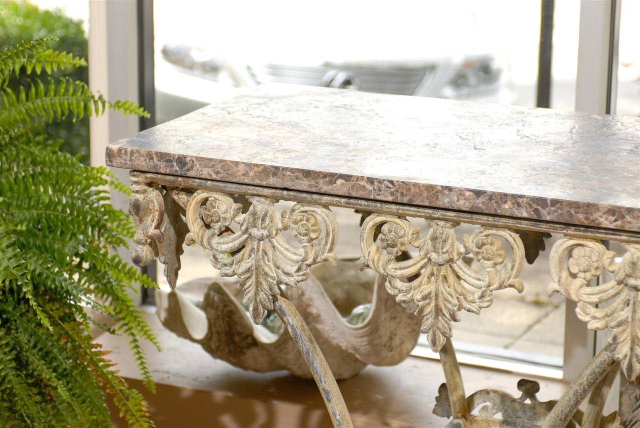 American Iron and Marble Pastry Table