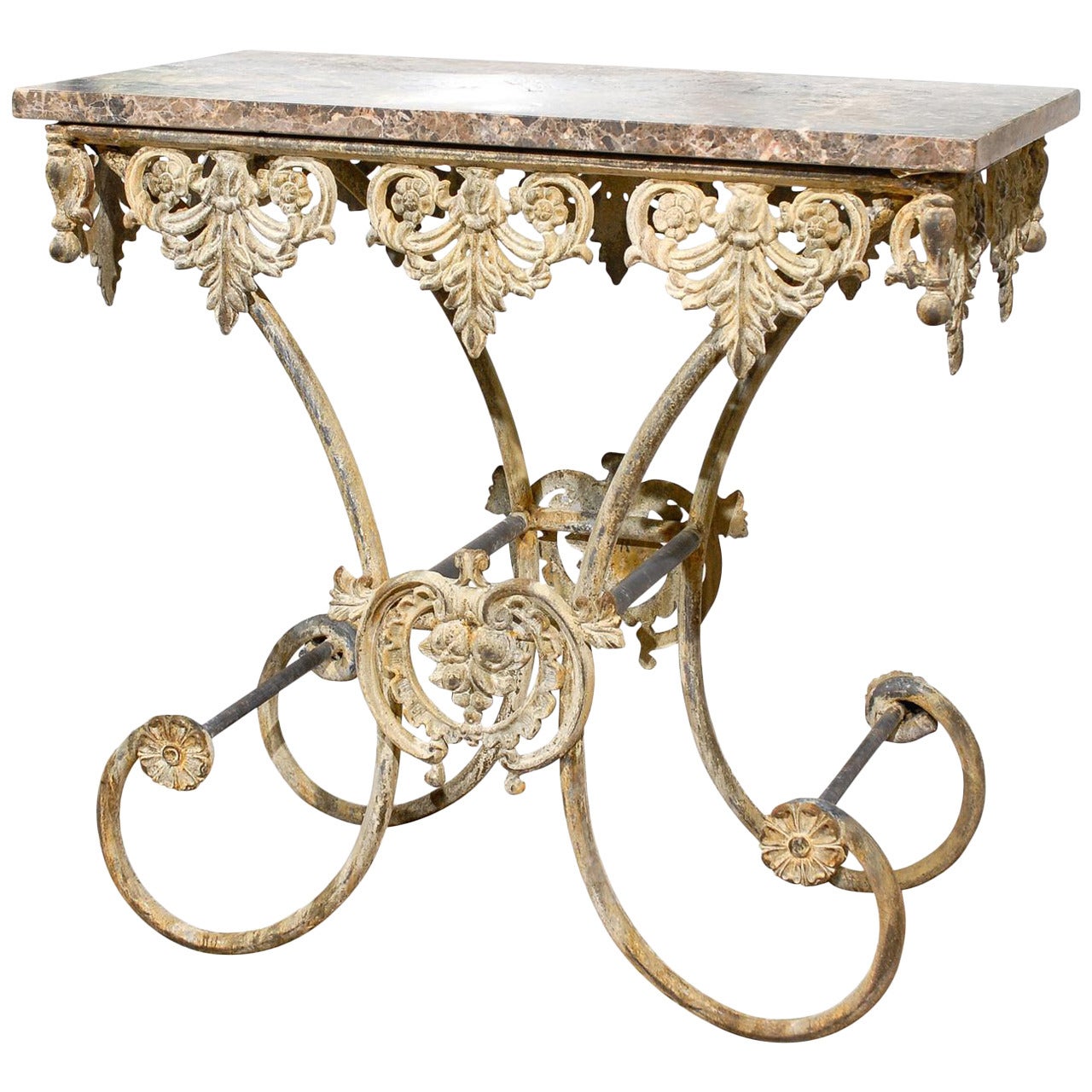 Iron and Marble Pastry Table