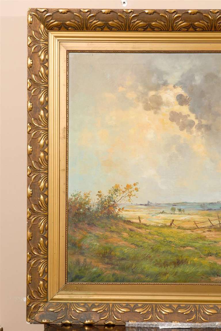 Canvas 19th Century European Landscape Painting