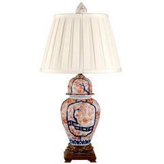 Antique Japanese Imari Lamp