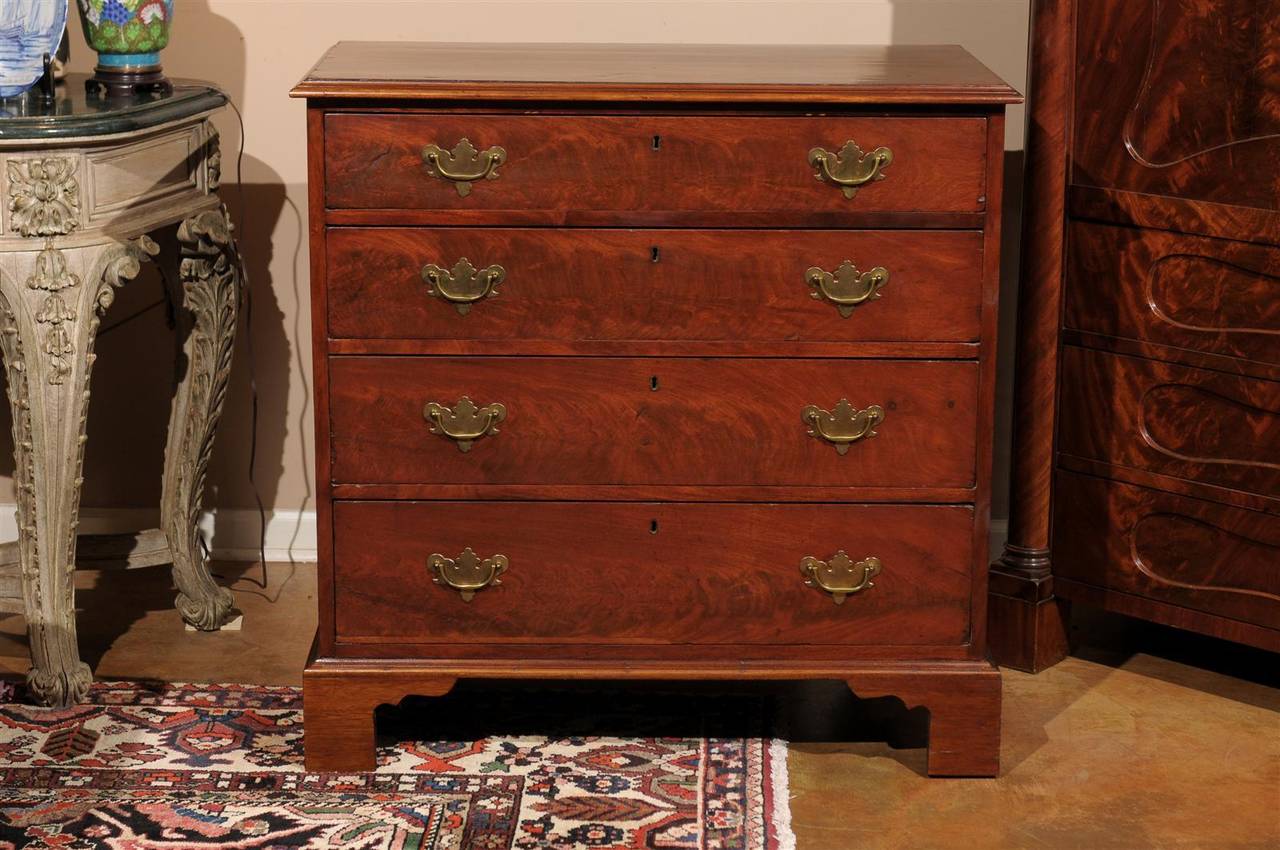 George lll Mahogany Chest of Drawers 1
