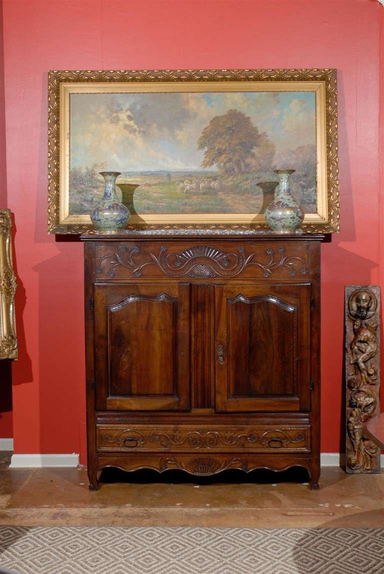 Walnut French Country Cabinet