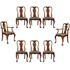 Antique Set of 8 Georgian Dining Chairs