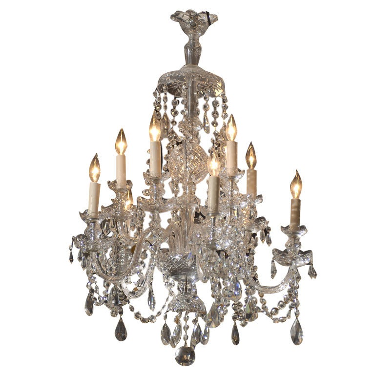 Waterford Style All Crystal Chandelier