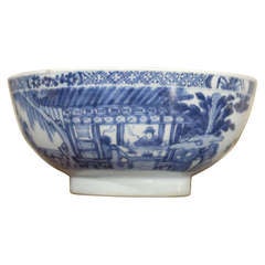 Antique 18th C. Blue and White Bowl