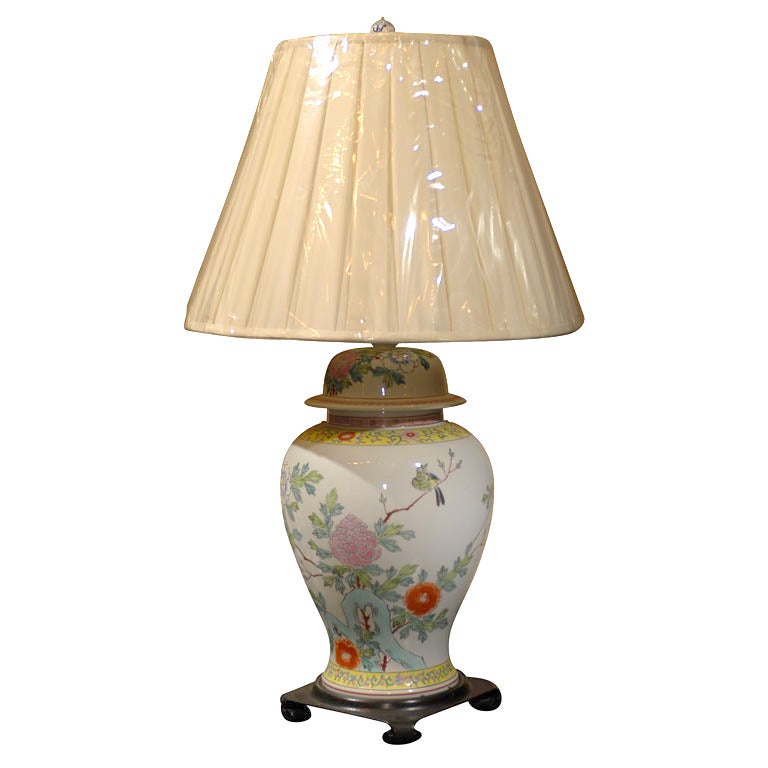Early 19th Century Porcelain Made into a Lamp