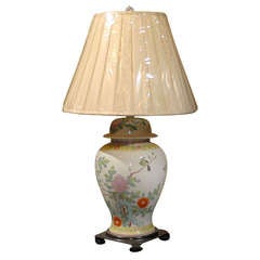 Early 19th Century Porcelain made into a lamp 9