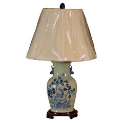 Antique Celadon Vase made into a lamp