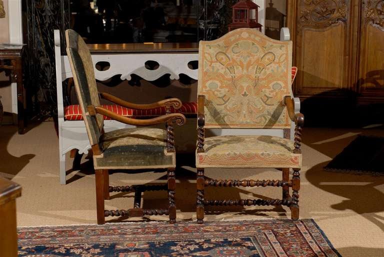 1 of the chairs is 18th century, the other was made at a later date for Charlie Chaplin's partner.
