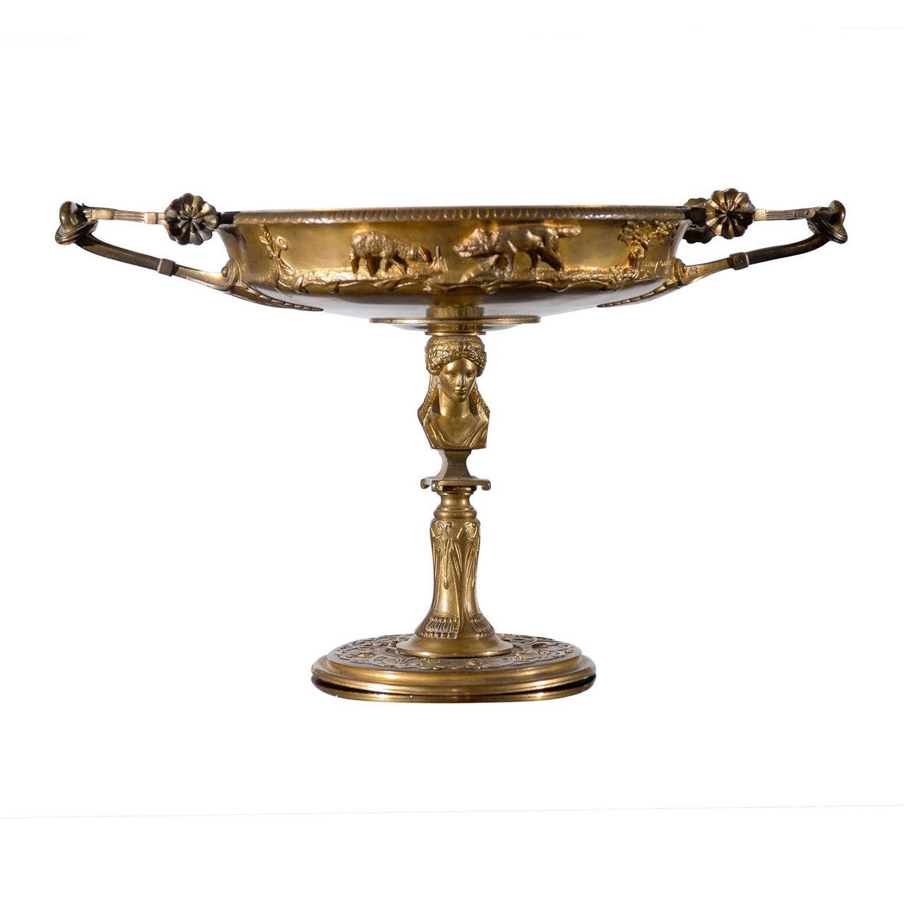 1825-1854 "Henry Cahieux, " Bronze Coupe For Sale