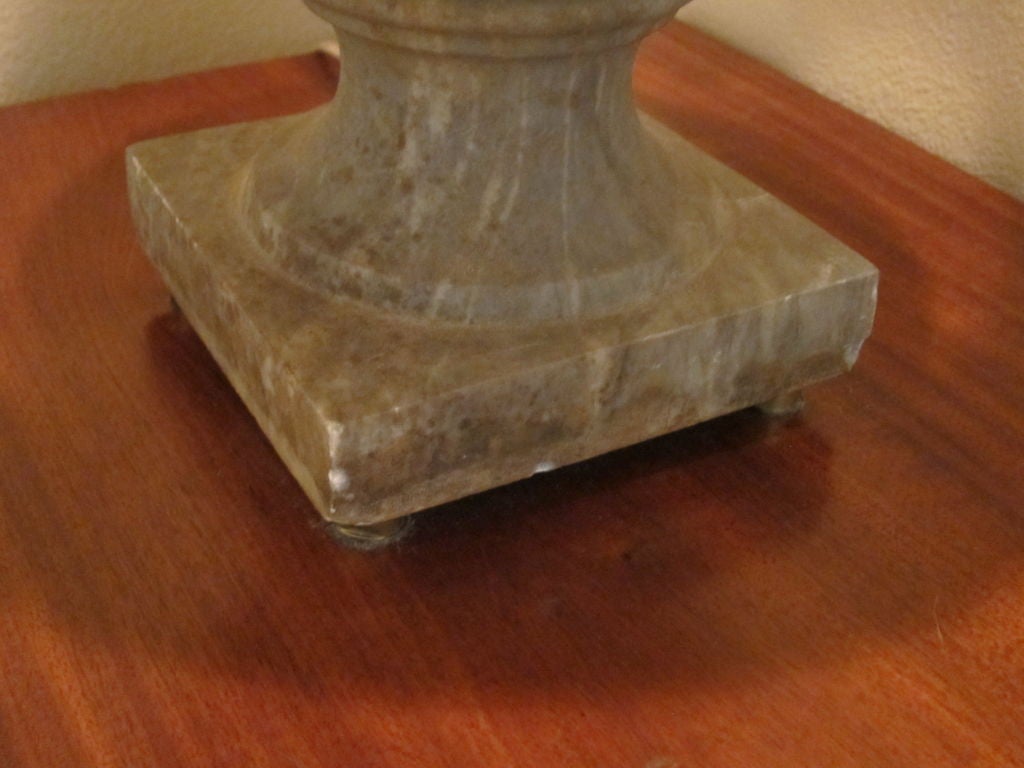 A Stone or Marble Urn Lamp