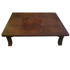 Red Glazed Chinese Coffee Table