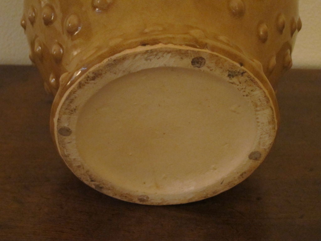 Yellow Ochre Decorated Vase