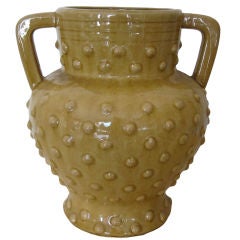 Yellow Ochre Decorated Vase