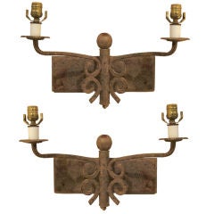 Pair of Large Continental Sconces