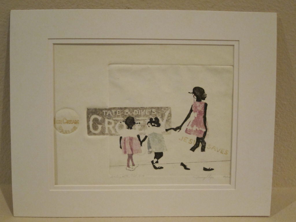 Renowned artist Danny Phifer hand-colored etching entiteled 