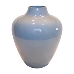 Very Large Turquoise Blue Vase