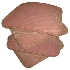 Pair Of 2 Pillow Ottomans Stacked To Make One 4 Pillow Ottoman