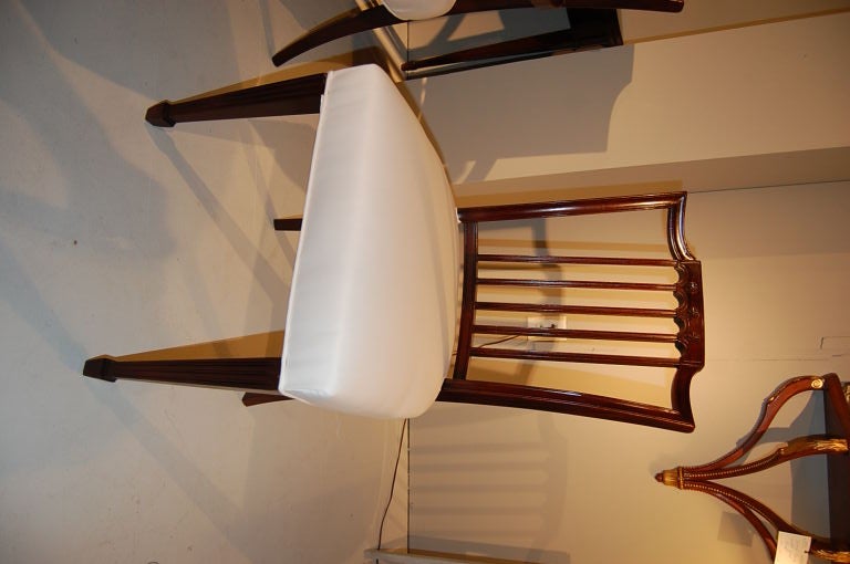 Set of Six Hepplewhite Dining Chairs