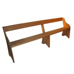 Antique Bench From a Mennonite Meeting House