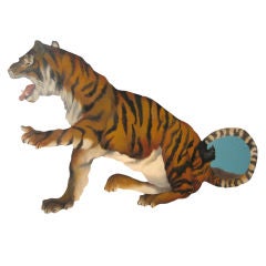 Vintage "Circus Art" Tiger from a Connecticut Arcade