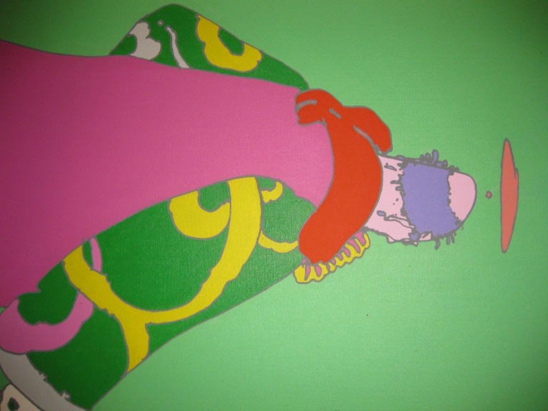 American Signed And Dated  Peter Max Acrylic On Canvas For Sale