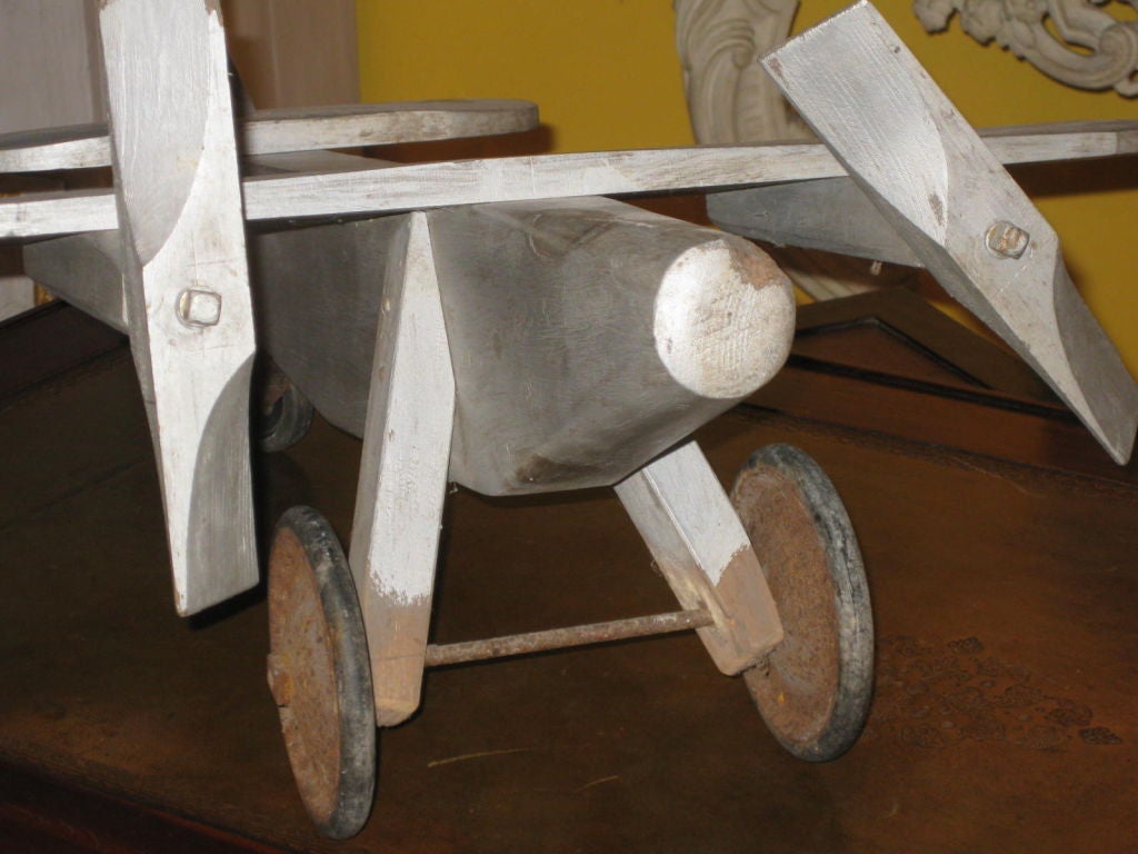 Balsa Wood Airplane In Good Condition In Stamford, CT