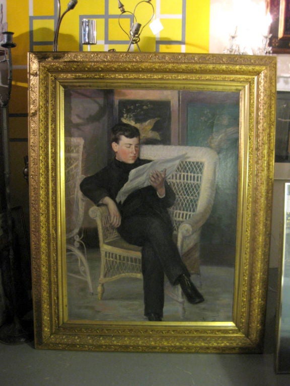 Antique Painting Of A Young Man
