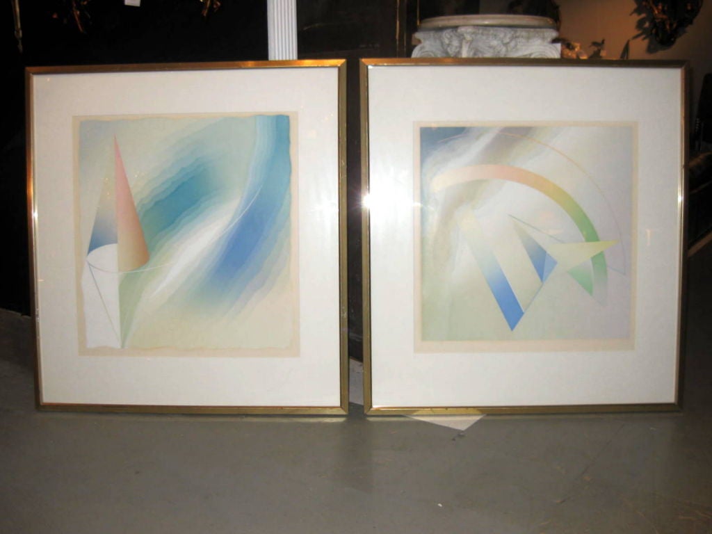 Pair Of Limited Edition Signed And Numbered Lithographs