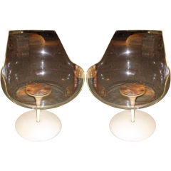 Pair Of Champagne Chairs Signed Erwin & Estelle Laverne