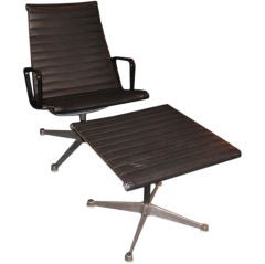 Eames Aluminum Group Lounge And Ottoman