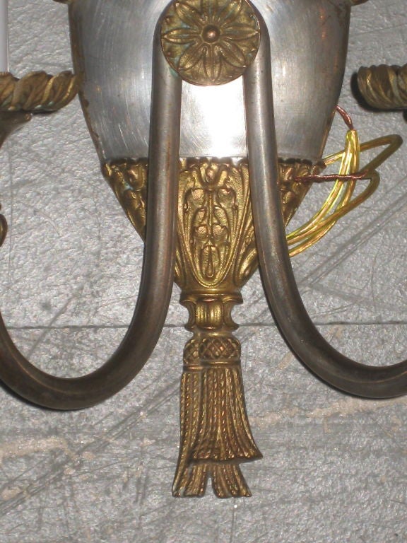 Pair Of Caldwell Neoclassical Sconces In Good Condition For Sale In Stamford, CT
