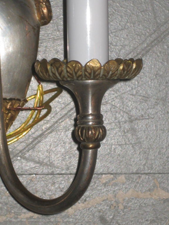 20th Century Pair Of Caldwell Neoclassical Sconces For Sale