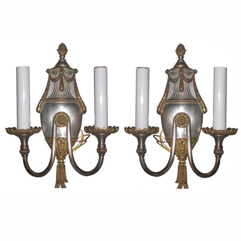 Pair Of Caldwell Neoclassical Sconces For Sale