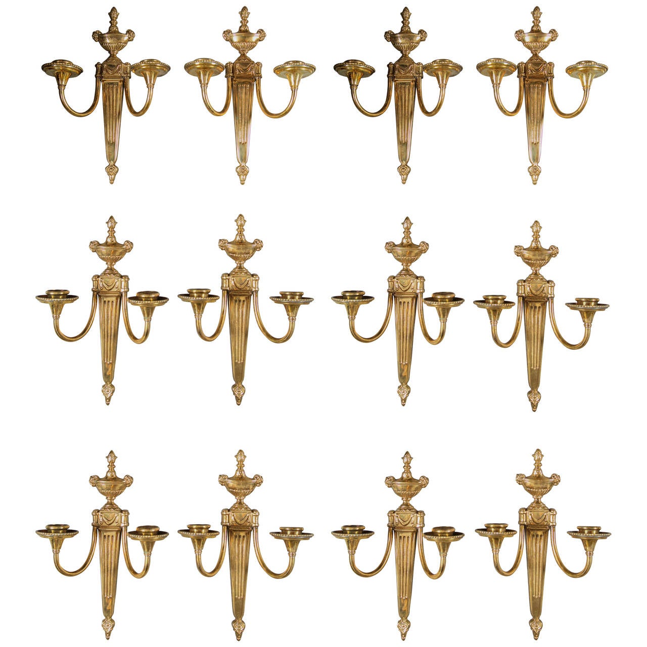 Pair Of Caldwell 1920s Gilt Bronze Sconces For Sale At 1stdibs