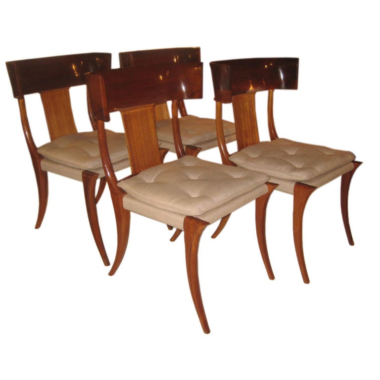 Set Of Four Klismos Chairs
