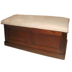 Antique Upholstered Window Box Seat