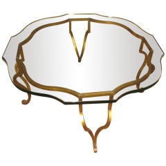 Vintage Glass Top Coffee Table Vintage Glass Top Coffee Table