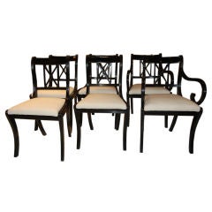 Set of Six Regency Style Chairs