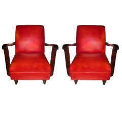 Pair Of Club Chairs