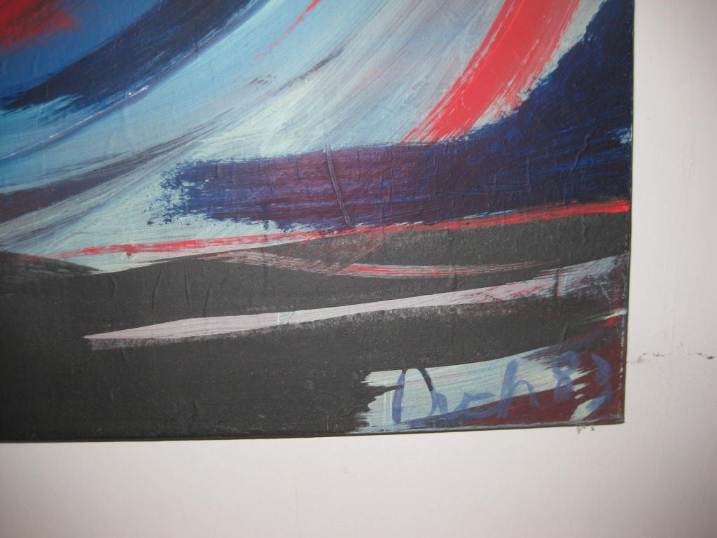 Large Abstract Painting In Good Condition For Sale In Stamford, CT
