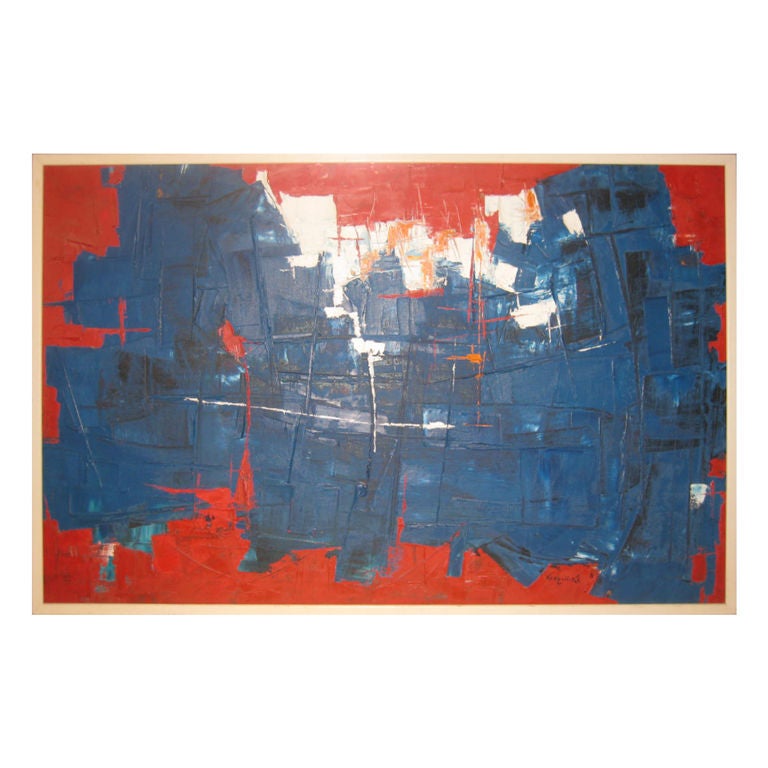 1950's Abstract Painting For Sale