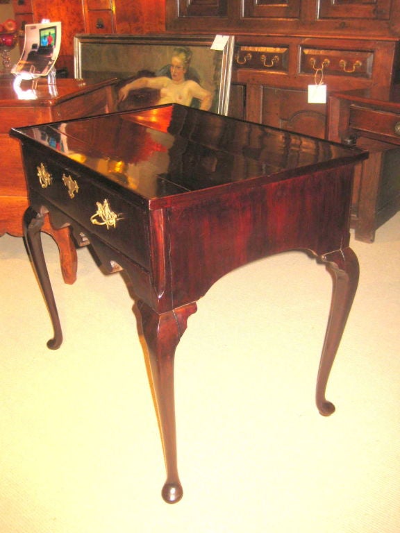 English Queen Anne Mahogany Tea Table For Sale