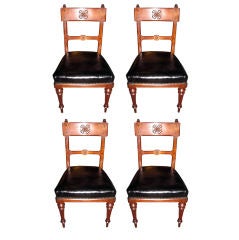 Four Aesthetic Movement Dining Chairs