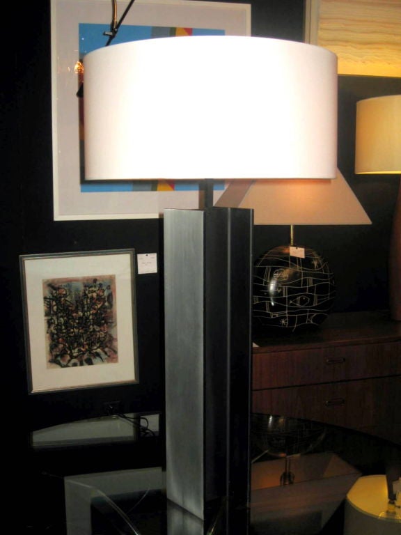 Steel I beam lamp
