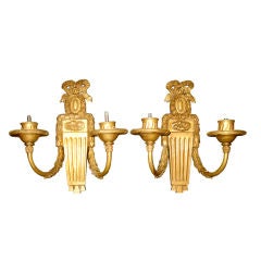 Pair Of Bronze caldwell Sconces