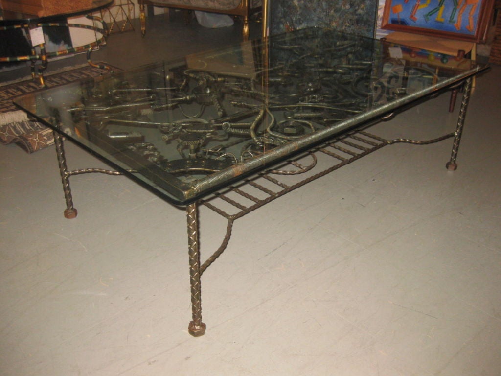 20th Century Custom Artist Made Cocktail Table For Sale