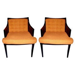 Regency Style lacquered Caned Chairs