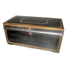 China Trade Leather Trunk
